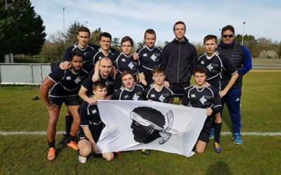 l’équipe universitaire Corse de rugby à 7 au Seven Trophy de Poitiers